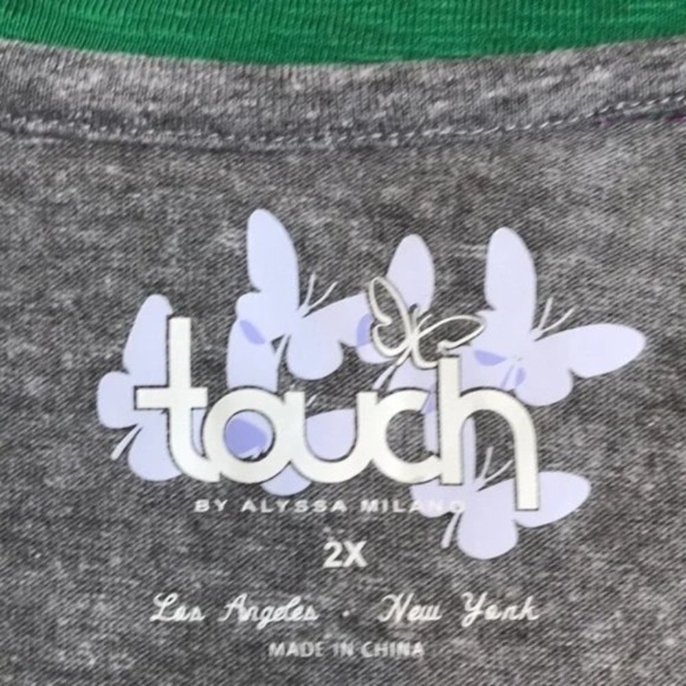 Touch by Alyssa Milano NBA New Orleans Jazz Plus Tee. 2X, 3X - Picture 5 of 6